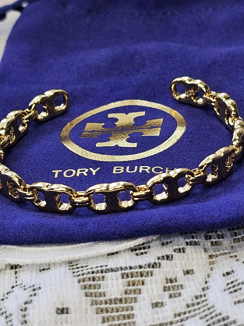 Tory Burch Gemini Link Bracelet New With Dustbag